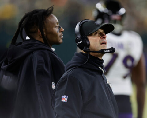 Harbaugh hopes Jackson can return after Huntley's big win: 'If Lamar's ready to go, he's playing.'