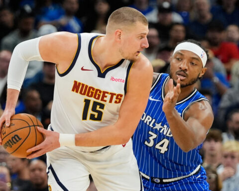 Nuggets star Nikola Jokic hyperextended his left knee and will be evaluated in 4 weeks
