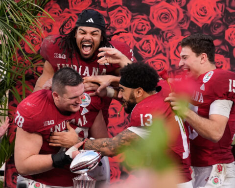 Indiana and Oregon to meet again at the Peach Bowl with a spot in the CFP title game on the line