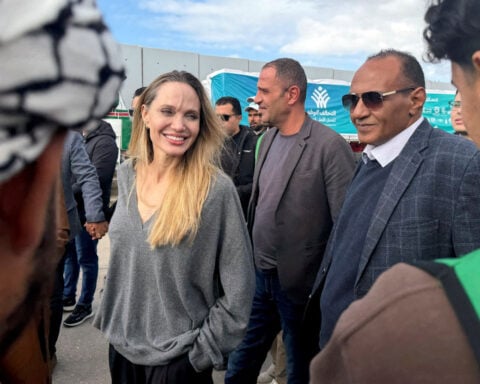 Angelina Jolie visits Rafah Crossing as Gaza aid groups face Israeli suspension