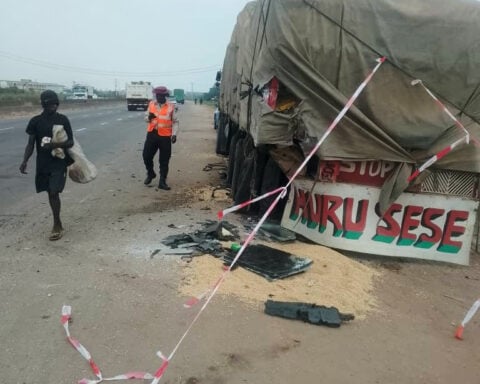 Anthony Joshua returns to Britain after car crash that killed two friends in Nigeria