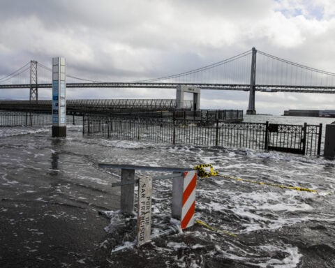 Heavy rain, high tides cause flooding along stretch of Northern California