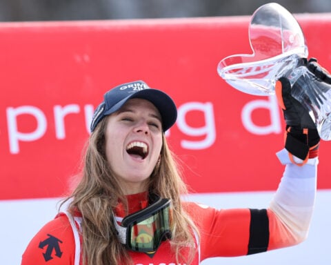 Swiss skier Rast ends Shiffrin's six-race winning streak in World Cup slaloms with Olympics looming
