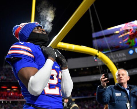 Bills celebrate home finale with 35-8 rout of the Jets in potential final game at Highmark Stadium