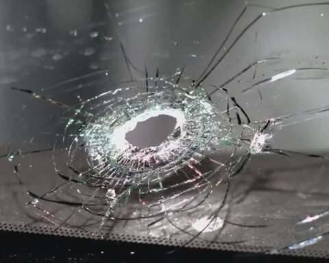 Mystery New Year's Eve boom was bullet leaving hole in woman's windshield
