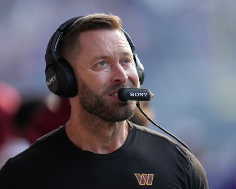 Kliff Kingsbury and Joe Whitt Jr. are gone from the Commanders after a 5-12 season, AP source says