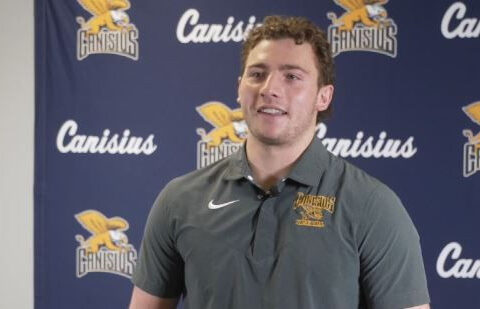 Canisius student helps MLB all-star Paul Skenes practice