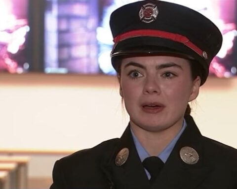 Firefighter fulfills dream after crash that killed boyfriend