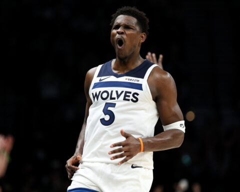 Anthony Edwards, the 3rd-youngest player in NBA history to reach 10,000 career points: 'It's cool.'