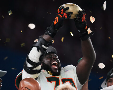 In Cristobal's image, Miami's beefy offensive line steamrolls a path to title game