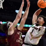 No. 20 Louisville beats Boston College 75-62 as ex-G League player London Johnson is made available