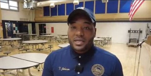 Video shows New York school monitor save choking first grader. It's his third cafeteria rescue.