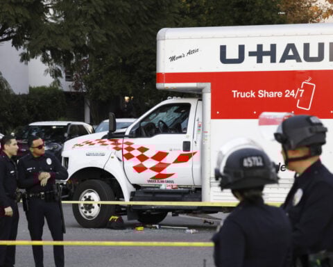 Man accused of recklessly driving U-Haul into Iran protest in Los Angeles, police say