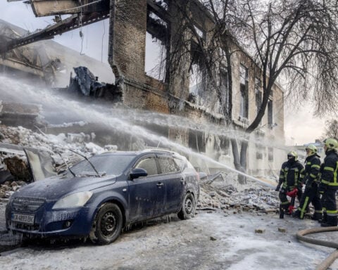 Hundreds of thousands of households in Kyiv are without power after Russian strikes, as temperatures drop well below freezing