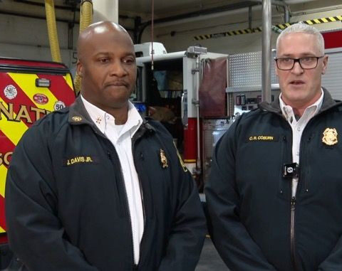 Firefighters from same Cincinnati Fire Academy class both promoted to second-highest rank 27 years later