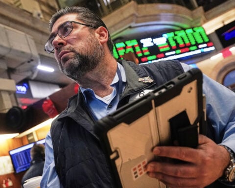 Wall Street steadies as chip stocks bounce back and oil prices ease