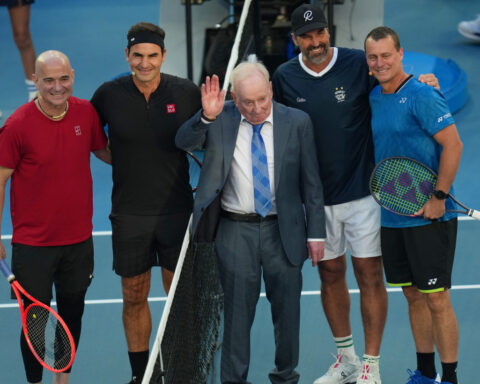 Roger Federer steals the show at Australian Open's first formal opening ceremony