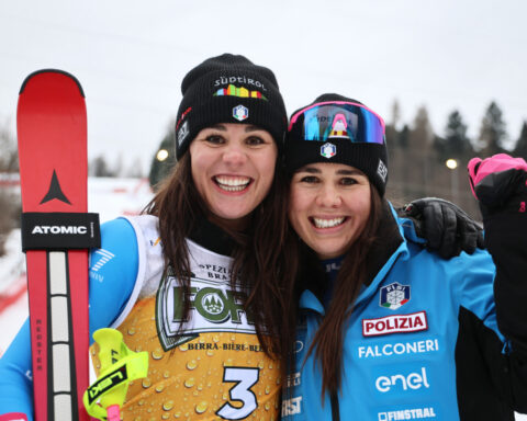 Nicol Delago earns Italy's ski team another win as home Olympics near. Lindsey Vonn 3rd in downhill