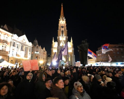 Thousands rally in Serbia as students vow to continue fight against corruption