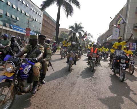 Uganda's president says strong election victory over his youthful challenger a taste of his strength