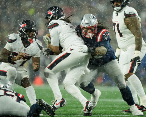 C.J. Stroud's 4 interceptions dig a hole the Texans' defense can't get out of in loss to Patriots