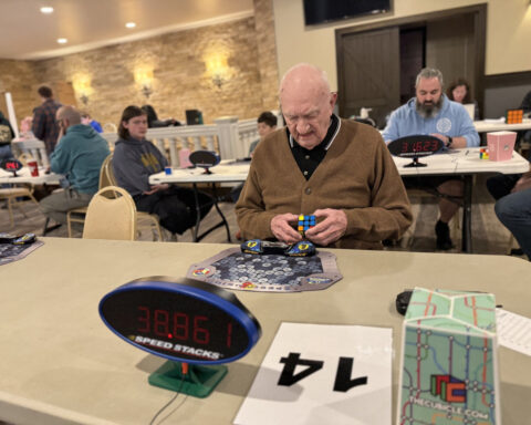 'A world record': 95-year-old man makes history at Rubik's Cube competition