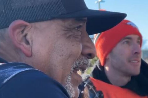 Denver Broncos fans gift playoff ticket to neighborhood "handyman"