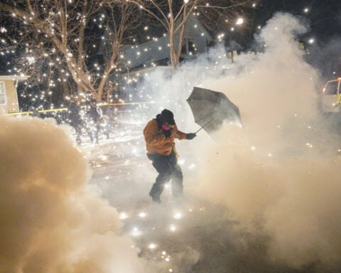 Blood. Pain. Disorientation. Here’s what protesters say ‘less-lethal’ weapons feel like