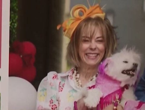 Community rallies around woman, dog after they were hit by car