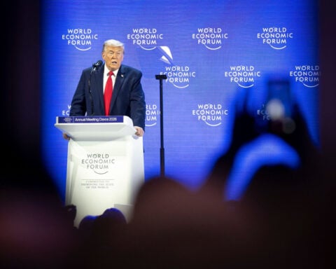 Fact check: Trump’s barrage of false claims in Davos about Greenland and NATO