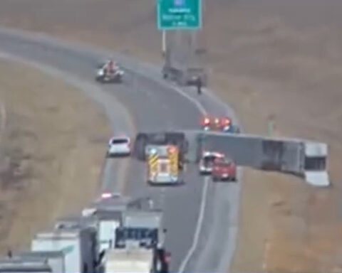Wind gusts cause two semi-trucks to overturn; increased danger for truck drivers