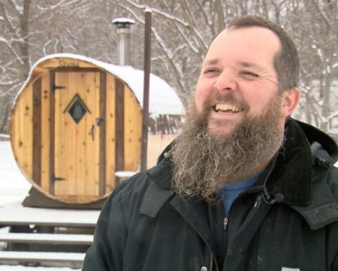 Disaster relief worker brings outdoor sauna community to Wisconsin town