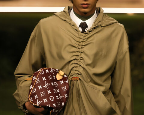 The trends at Paris Fashion Week are statement coats, even bigger shoulders and sharp tailoring