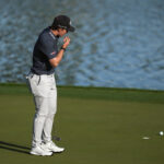 Teenager Blades Brown narrowly misses a 59. He's tied for American Express lead with Scheffler