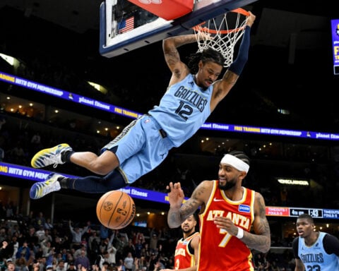 Grizzlies' Morant has UCL sprain and will be re-evaluated in about three weeks