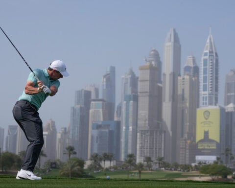 Patrick Reed wins in Dubai. Money earned can go toward European tour fines for playing LIV