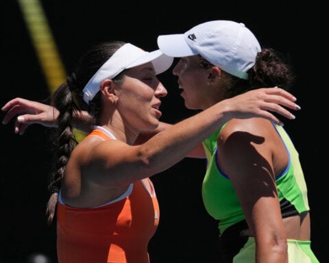 Madison Keys beaten by podcast partner Jessica Pegula one minute, and cheering for her the next