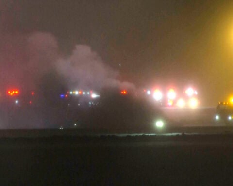 Private jet with 8 aboard crashes on takeoff in Maine, FAA says