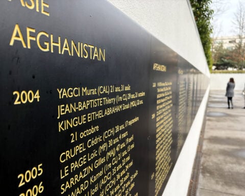 France honors fallen soldiers in Afghanistan after Trump's false claim about NATO troops