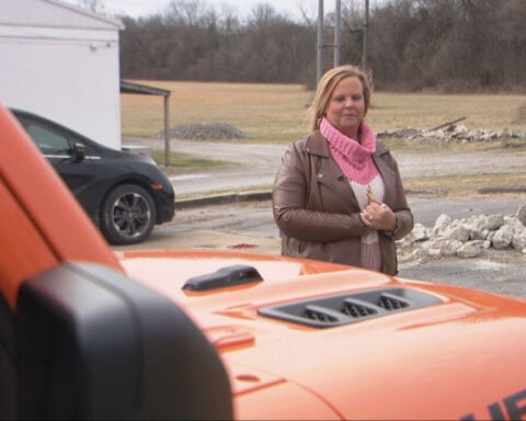 When the snow falls, jeep drivers make sure essential workers get to work