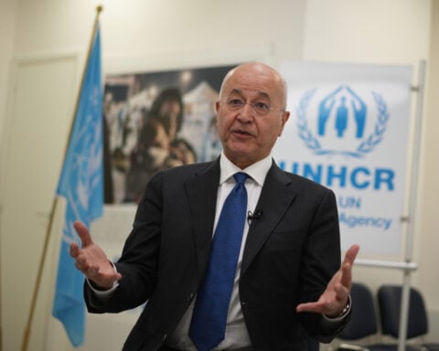 The first refugee to lead the UN refugee agency calls this a 'very difficult moment in history'