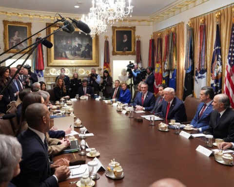 The Latest: Democrats and White House reach deal to avert shutdown and fund Homeland Security