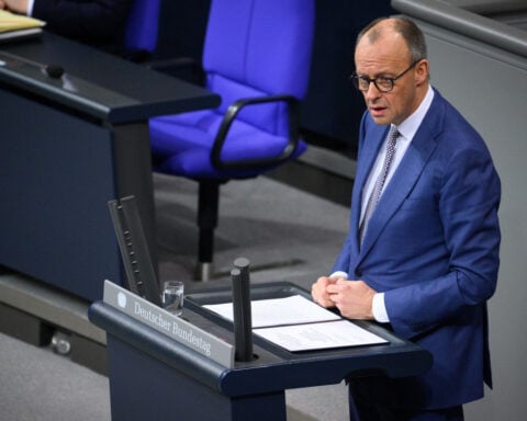 German leader hails Europe as an 'alternative to imperialism and autocracy'