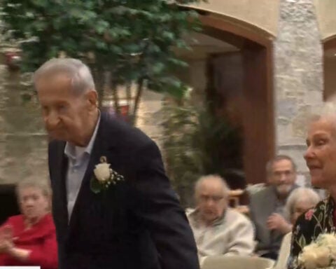 'Yes, dear' is one of the secrets': Senior couples renew vows and share secret to long marriage