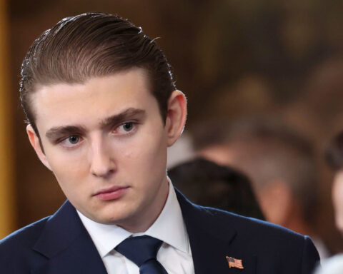 Man found guilty of assault after Barron Trump told UK police he saw attack on woman