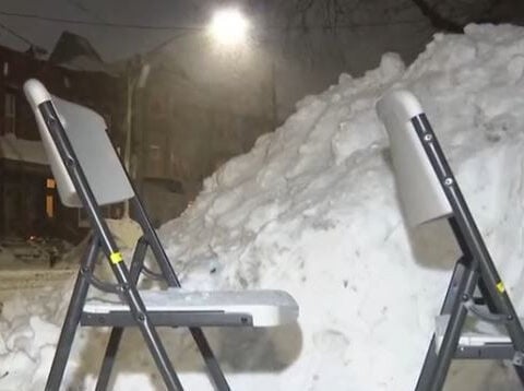 'Maybe a beach chair, a yoga mat': Drivers rush to use space savers as parking ban lifted