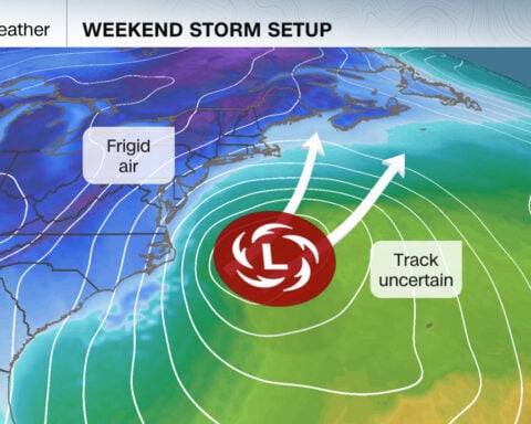 A bomb cyclone is more likely to impact parts of the East Coast this weekend. Here are the updated scenarios