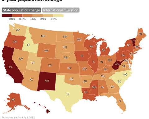 Trump's immigration crackdown led to drop in US growth rate last year as population hit 342 million