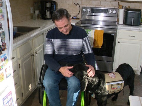 'He is the reason': Veteran credits service dog for saving his life