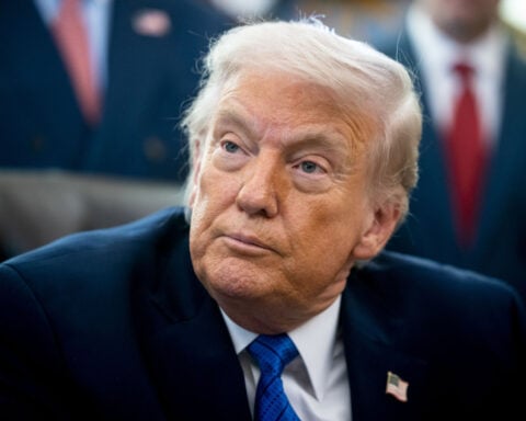 Trump jokes about suing his Federal Reserve nominee Warsh over interest rates at elite Washington dinner